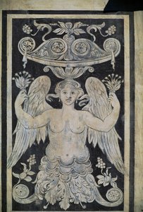 Allegorisk figur, av Giorgio Vasari, Tommaso Battista del Verrocchio og Alessandro Forzori, Palazzo dei Cavalieri eller Palazzo della Carovana, Piazza dei Cavalieri, Pisa, Toscana, Italia av Giorgio Vasari