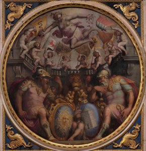 Allegorier av kvartalene San Giovanni og Santa Maria Novella, 1563-1565 av Giorgio Vasari