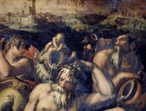 Allegori av Chianti-regionen, Italia av Giorgio Vasari