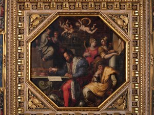 Cosimo studerer inntak av Siena av Giorgio Vasari