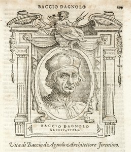 Milan, Biblioteca Braidense, Vite de piv excellent, Giorgio Vasari 1568, 38 Giuliano di Baccio d#39;Agnolo av Giorgio Vasari