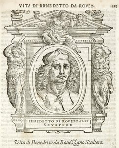 Milan, Biblioteca Braidense, Vite de piv excellent, Giorgio Vasari 1568, Benedetto da Rovezzano av Giorgio Vasari