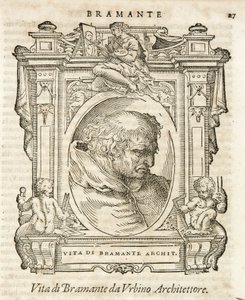 Milan, Biblioteca Braidense, Vite de piv excellent, Giorgio Vasari 1568, Bramante av Giorgio Vasari