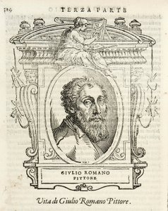 Milan, Biblioteca Braidense, Vite de piv excellent, Giorgio Vasari 1568, Giulio Romano av Giorgio Vasari
