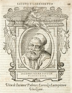 Milan, Biblioteca Braidense, Vite de piv excellent, Giorgio Vasari 1568, Jacopo Palma av Giorgio Vasari
