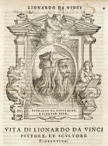 Milan, Biblioteca Braidense, Vite de piv excellent, Giorgio Vasari 1568, Leonardo da Vinci av Giorgio Vasari