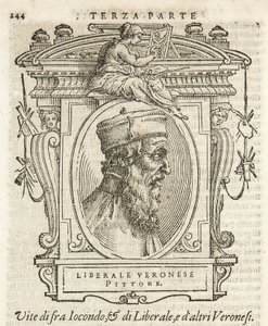 Milan, Biblioteca Braidense, Vite de piv excellent, Giorgio Vasari 1568, Liberal von Jacopo da Verona