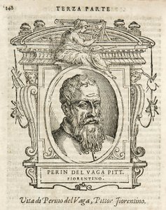 Milano, Braidense bibliotek, Vite de piv excellent, Giorgio Vasari 1568, Perin del Vaga av Giorgio Vasari