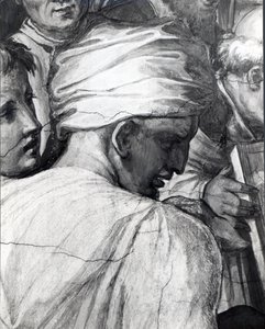 Portrett av Luca della Robbia i salen til Cosimo den eldre av Giorgio Vasari