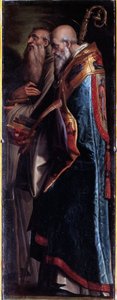 Saints Benedict og Romualdo (olje på lerret av Giorgio Vasari