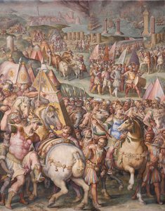 Keiseren Maximilian løfter beleiringen av Livorno, 1568-1571 av Giorgio Vasari
