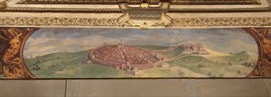 Utsikt over Lucignano, 1557-1558 av Giorgio Vasari