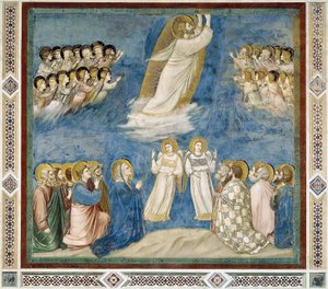 Kristi himmelfart, detalj fra Kristi liv og lidenskap, av Giotto