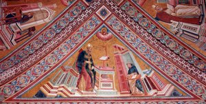 The Doctors of the Church: Saint Augustine of Hippo (fresco av Giotto (c.1266 1337)