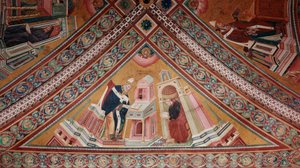 The Doctors of the Church: Saint Ambrose (fresco av Giotto (c.1266 1337)