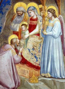 Tilbedelse av magiene. Detalj. 1305 av Giotto di Bondone