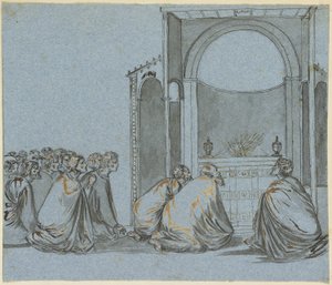 Bønn for blomstringen av stengene av Giotto di Bondone