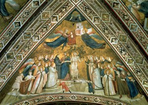 Det mystiske ekteskapet til St. Frans med hellig fattigdom av Giotto di Bondone school of Giotto di Bondone school of