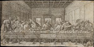 Nattverden, med en spaniel, ca. 1500.