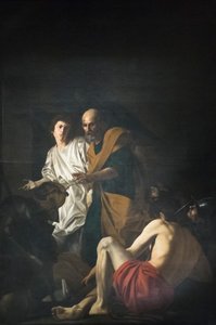Sankt Peter løslatt fra fengselet av Giovanni Battista Caracciolo