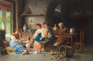 Første trinn (olje på lerret)