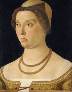 Portrett av en kvinne av Giovanni (follower of) Bellini