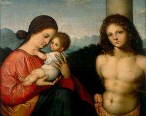 Madonna med barn og St. Sebastian