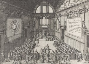 Publikum gitt av pave Pius V til Cosimo I, hertugen av Toscana, 1575-99.
