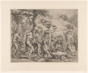 Bacchus møter Ariadne på Naxos av Giovanni Andrea Podesta