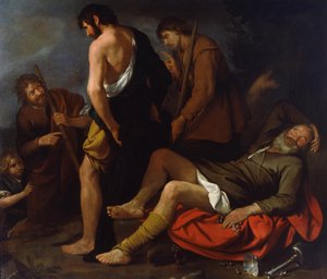 Noahs drukkenskap, 1630-1640 av Giovanni Andrea de Ferrari