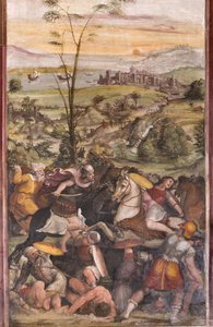 Slaget ved Issus av Giovanni Antonio Bazzi Sodoma