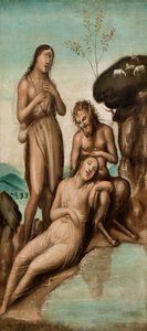 Polyphemus oppdager Galatea og Acis, etter 1500 (olje på lerret) av Giovanni Antonio Bazzi Sodoma