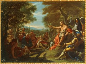 Sankt Johannes forkynner (maleri) av Giovanni Antonio Bazzi Sodoma