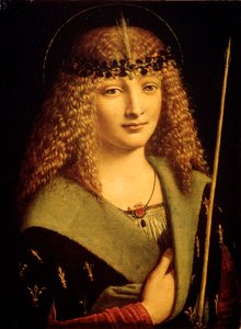 Portrett av en ungdom som den hellige Sebastian, c1500 av Giovanni Antonio Boltraffio