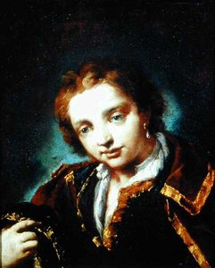 Portrett av en ung mann (olje på lerret) av Giovanni Antonio Guardi