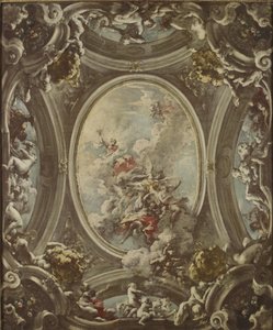 An Allegory of Dawn, 1736-37 av Giovanni Antonio Pellegrini