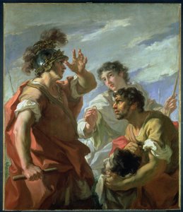 Cæsar før Alexandria, 1724-25 av Giovanni Antonio Pellegrini