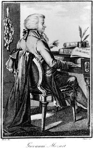 Wolfgang Amadeus Mozart , østerriksk komponist, c1784-1827