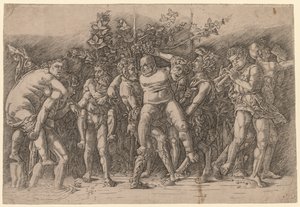 Bacchanal med Silenus.