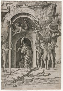 Nedstigning til Limbo, ca. 1490-1500. av Giovanni Antonio da Brescia
