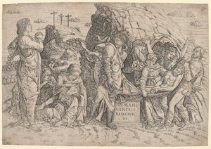 Gravlegging, c. 1509. av Giovanni Antonio da Brescia