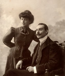 Alfredo Trombetta med sin kone