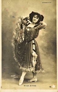 Postkort: Summer Alcazar - Portrait of Miss Birks, Music Hall Artist
