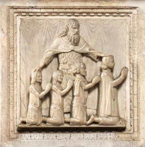 Fire givere og Sankt Peter av Giovanni Balduccio