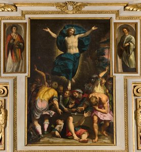 Kapellet til Vår Frue av folket, andre span sørsiden, Giovan Battista Trotti kalt Malosso, oppstandelse 1594