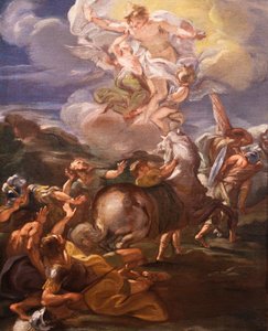 Paulus#39; omvendelse (olje på lerret) av Giovanni Battista (1639-1709) Gaulli