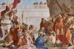 Kontinens av Alexander den store (detalj) av Giovanni Battista Tiepolo