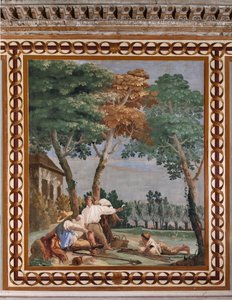 Gjesteovernatting, rom for de landlige scener: "Bondens hvile" av Giovanni Battista Tiepolo