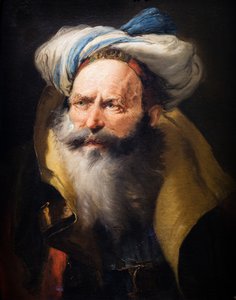 Gammel manns hode, ca. 1752 (olje på lerret)