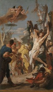 Studie for "The Martyrdom of Saint Sebastian" av Giovanni Battista Tiepolo